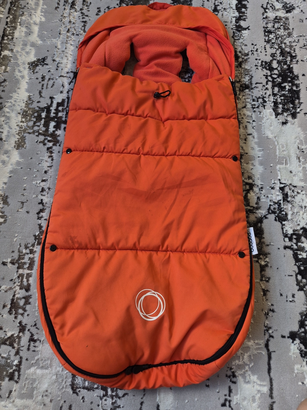Bugaboo Bee Stroller Cocoon Orange  Zipper Universal Fleece Warm Footmuff
